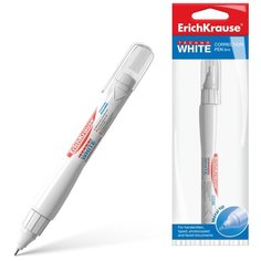 Ручка- корректор ErichKrause. Techno white, 6мл