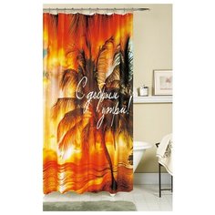 Штора для ванной фотодизайн ST SM5503SC с кольцами 180х180 см Santrade