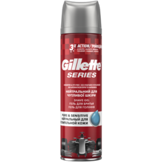 Гель для бритья Series Pure & Sensitive Gillette, 200 мл