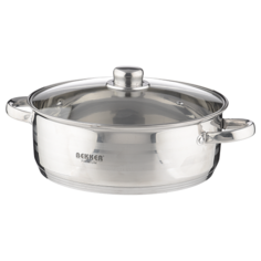 BEKKER BK-1595 Premium, Кастрюля- сотейник 7,3л