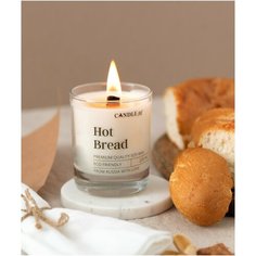 HOT BREAD / Свеча Горячий хлеб - Ароматическая свеча из соевого воска с деревянным фитилем , свеча ароматическая, аромасвечи и свечи CANDLE ME