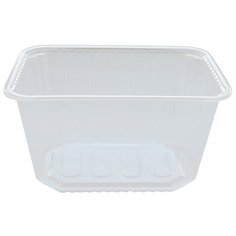 Контейнеры пищевые одноразовые Контейнеры одноразовые OfficeClean 1500мл, набор 100шт без крышек, 186*132*102мм, ПП, прозрачные