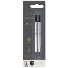 Стержень роллер Parker Quink RB Z01 1950325 M 0.7мм черные чернила блистер 2шт