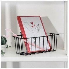 Корзина подвесная Доляна 11*23*11 см, черная