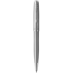 Ручка шариковая Parker Sonnet K546 2146876 Stainless Steel CT M черные чернила подар. кор.