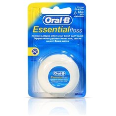 Зубная нить Oral-B Essential floss невощеная, 50 м