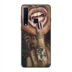 Силиконовый чехол "Девушка с татуировками" на Samsung Galaxy A9 2018 / Самсунг Галакси А9 2018 Case Place