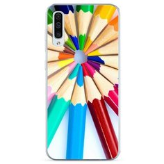 Силиконовый чехол "Цветные карандаши" на Samsung Galaxy A30s / Самсунг Гэлакси А30s Case Place