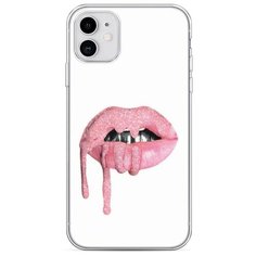 Силиконовый чехол "Потекший блеск на губах" на Apple iPhone 11 / Айфон 11 Case Place