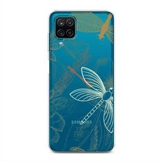 Силиконовый чехол "Тени стрекоз" на Samsung Galaxy A12 / Самсунг Галакси А12 Case Place