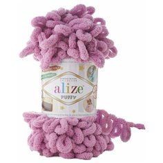Пряжа Alize Puffy, 100 г, 9 м, 4 шт, 98 сухая роза.