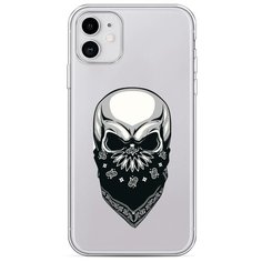 Силиконовый чехол "Череп в маске" на Apple iPhone 11 / Айфон 11 Case Place