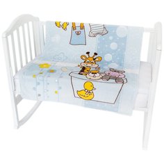 Плед MICRO FLANNEL Baby Nice "Купание", 100х118, голубой