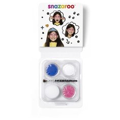 Snazaroo Мини- набор красок для лица "Праздничная маска", 3 цвета х 2 мл, акссесуары