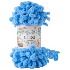 Пряжа Alize Puffy, 5 шт. 289 , синий