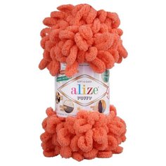 Пряжа Alize Puffy, 5 шт. 619 коралловый