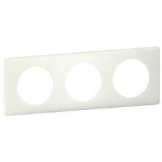 Рамка 3- постовая Legrand Celiane белая перкаль 066703
