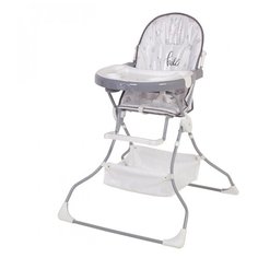Стульчик для кормления POLINI kids 252 Бегемотик, серый