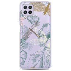 Силиконовый чехол "Тени стрекоз" на Samsung Galaxy A22 / Самсунг Галакси A22 Case Place