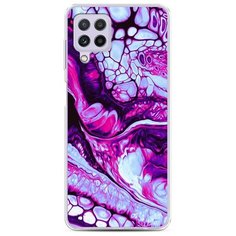 Силиконовый чехол "Розовый флюид арт" на Samsung Galaxy A22 / Самсунг Галакси A22 Case Place