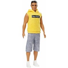 MATTEL Кукла- мальчик КЕН в желтой толстовке 131 серия FASHIONISTAS