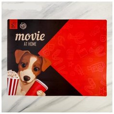 Коврик под миску Movie at home 43х56 см Пушистое счастье