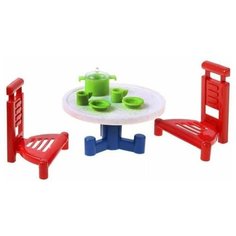 Набор мебели "Дачный" красный Форма