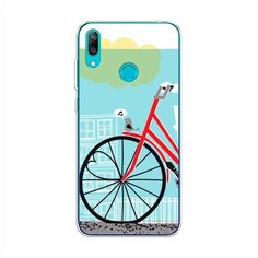 Силиконовый чехол "Хобби велосипед 9" на Huawei Y7 2019 / Хуавей Y7 2019 Case Place
