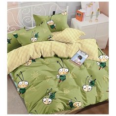 Комплект постельного белья Поплин 100% хлопок 344П-175-70 2х сп. Пд. 215х175, Пр. 215х180, Нав.70x70 (2 шт) Sleeping Place