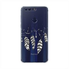 Силиконовый чехол "Гирлянда из перьев 3" на Honor 8 / Хонор 8 Case Place