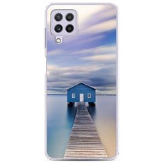 Силиконовый чехол "Домик на воде" на Samsung Galaxy A22 / Самсунг Галакси A22 Case Place