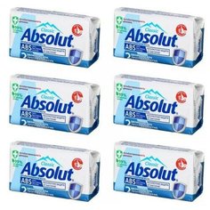 Мыло туалетное твердое "Absolut" "ABS" ультразащита 90г , 6 шт Весна