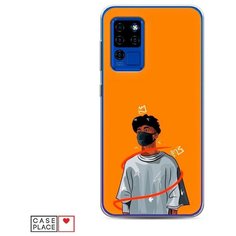 Силиконовый чехол "В маске 1" на Oukitel Oukitel C21 / Оукитель С21 Case Place