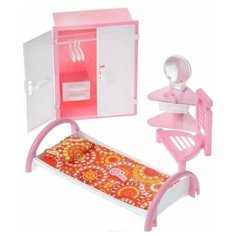 Набор мебели "Спальня" КР розовый/белый Форма