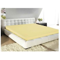 Простыня на резинке Guten Morgen ПТ-160, трикотаж, 160 х 200 см, лимон