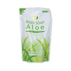 Гель для душа увлажняющий с алоэ Wins "Aloe", 480 мл (мягкая экономичная упаковка)
