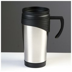 TAKE IT EASY Термокружка "Шелан", 450 мл, сохраняет тепло 2 ч, хромированная, 11х17 см