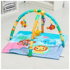 Развивающий коврик «Друзья Африки», с дугами, квадратный 7039005 Сима ленд