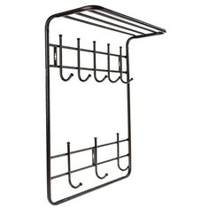 Вешалка с полкой 2- х ярус медный антик ВПТ8 844473 Nika