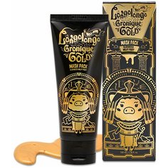 [Elizavecca] Маска- пленка для лица золото Hell- pore longolongo gronique gold mask pack, 100 мл