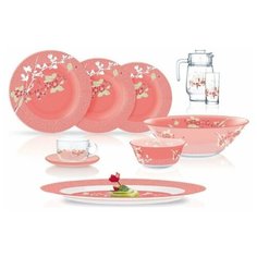 Столовый сервиз AMB JAPANESE PINK 46 предметов 6 персон Luminarc