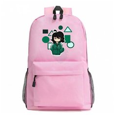 Рюкзак Игра в кальмара розовый №4 Noname