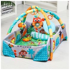 Развивающий коврик «Львенок», бортик, подушка, с дугой 7039008 Сима ленд