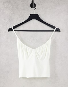 Белый топ в стиле 90-х со шнуровкой на спине ASOS DESIGN