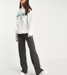 Темно-серые винтажные брюки в рубчик ASOS DESIGN Tall-Серый