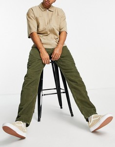 Вельветовые брюки цвета хаки в стиле 80-х Stan Ray-Зеленый цвет