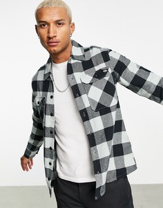 Рубашка в клетку нефритового цвета Dickies Sacramento-Зеленый цвет