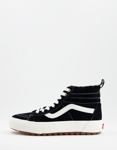 Черные замшевые кроссовки Vans SK8-Hi MTE-1-Черный цвет