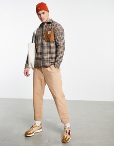 Коричневая рубашка в клетку Carhartt WIP Asher-Коричневый цвет