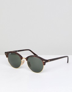 Круглые солнцезащитные очки Ray-Ban 0RB4246 club-Коричневый